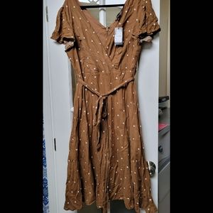 City Chic Sweet Doll Polka-Dot Dress